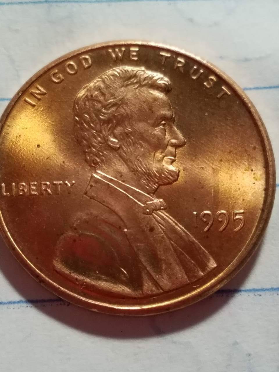 1995 Penny With Faint Letters Double Die Too Coin Community Forum